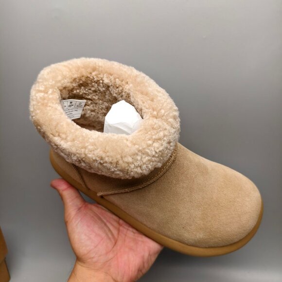 UGG Womens Sand-Colored Furry Boots - Picture 2 of 7
